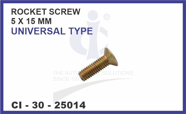 ROCKET SCREW 5 X 15 MM UNIVERSAL TYPE ( 100 PCS PKT)